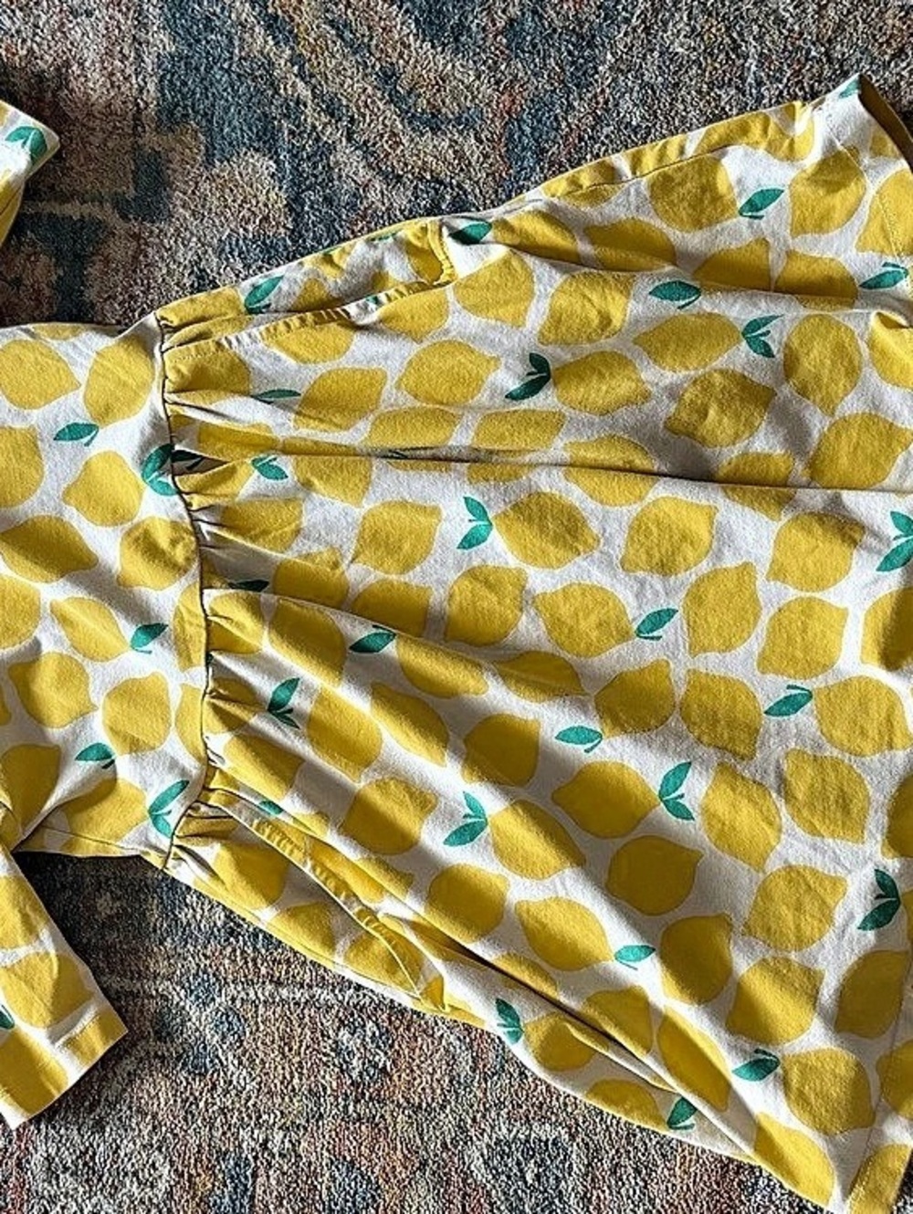 Hanna Andersson Lemon Print Skater Dress